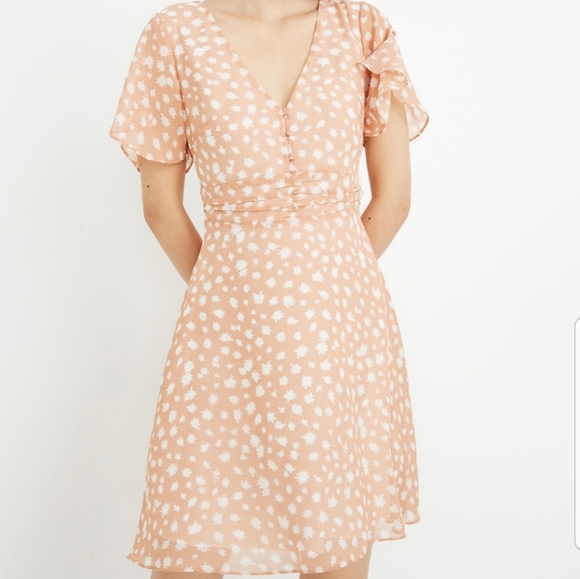 MADEWELL Ruched-Waist Mini Dress in Star Shower L3444 - Picture 2 of 16